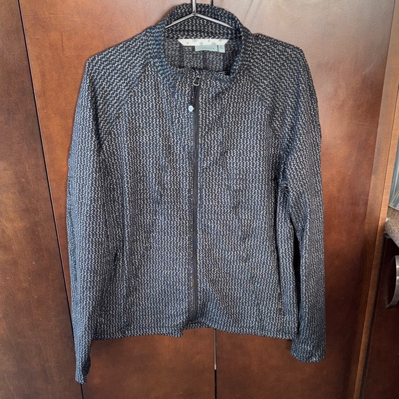 Athleta Tops - Athleta Black and White Zip-Up Jacket